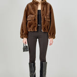 Fur Bomber Jacket