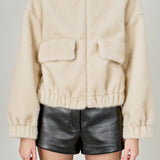 Fur Bomber Jacket