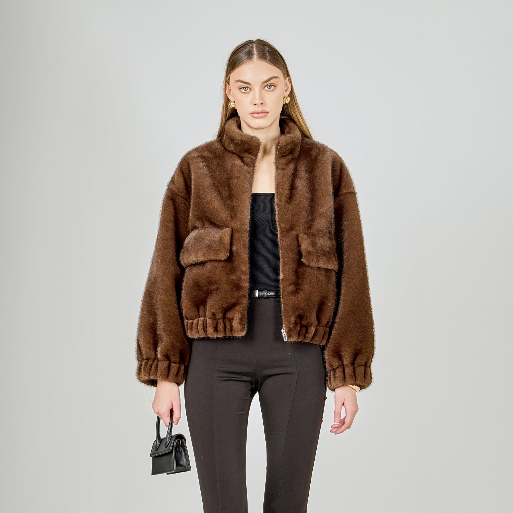 Fur Bomber Jacket