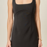 Lace Trim Mini Dress