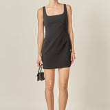 Lace Trim Mini Dress