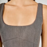 Lace Trim Mini Dress