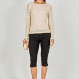 Scoop Neck Sequin Top