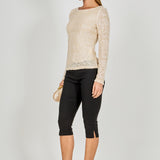 Scoop Neck Sequin Top