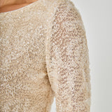 Scoop Neck Sequin Top