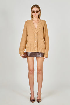 Fuzzy Oversized Cardigan