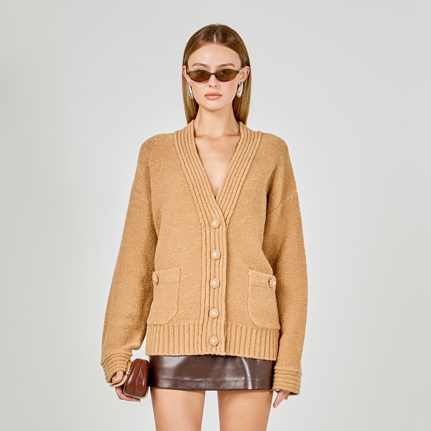 Fuzzy Oversized Cardigan