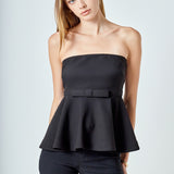 Strapless Flared Top