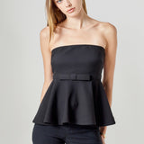 Strapless Flared Top