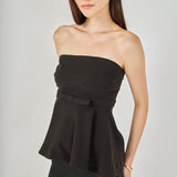 Strapless Flared Top