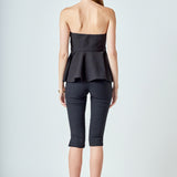 Strapless Flared Top