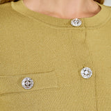 Knit Long Sleeve Cardigan with Pockets