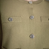 Knit Long Sleeve Cardigan with Pockets