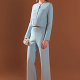 Knit Long Sleeve Cardigan with Pockets