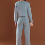 Knit Long Sleeve Cardigan with Pockets