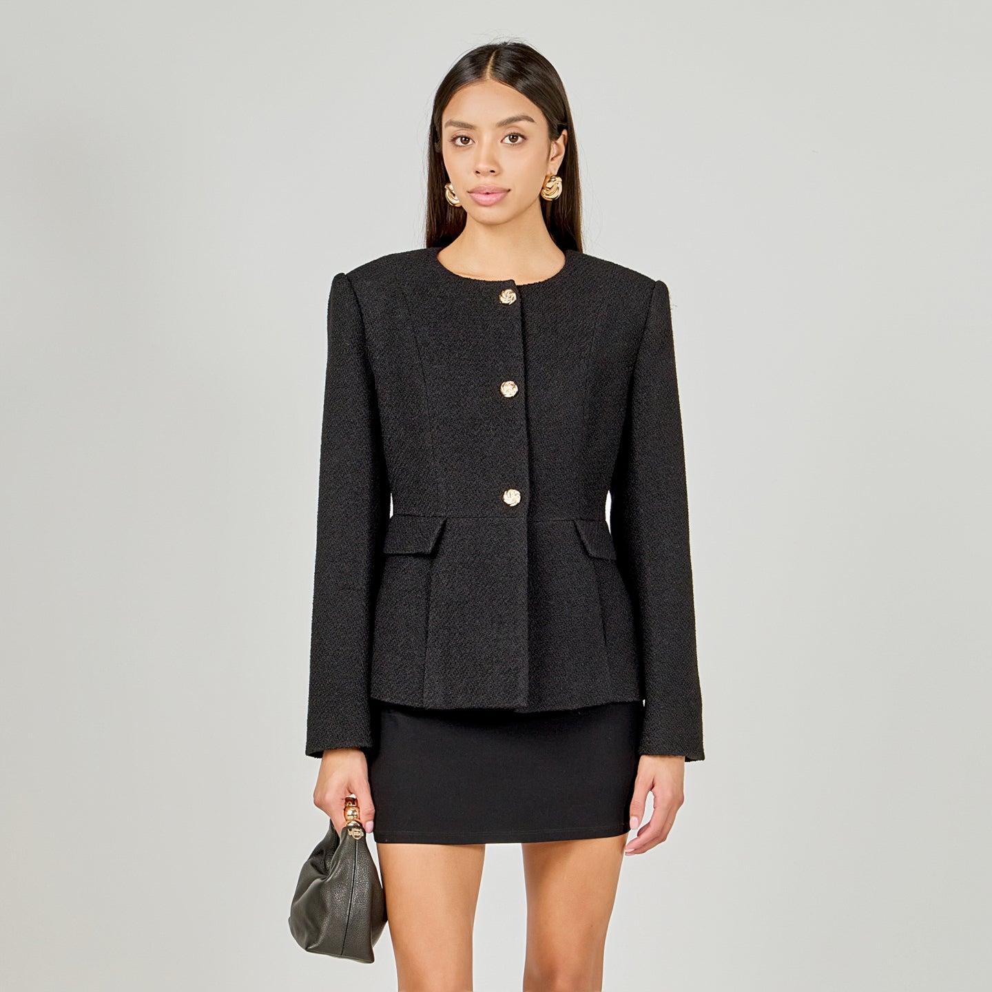 Round Neck Blazer