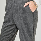 Stretch Knit Flare Pants
