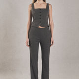 Stretch Knit Flare Pants