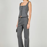 Stretch Knit Flare Pants