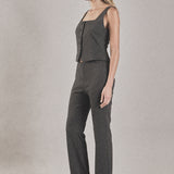 Stretch Knit Flare Pants