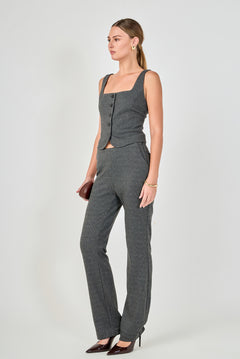 Stretch Knit Flare Pants