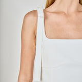 Bow Tie Scoop Neck Mini Dress