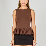 Peplum Knit Top