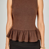 Peplum Knit Top