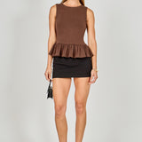 Peplum Knit Top