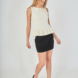 Peplum Knit Top