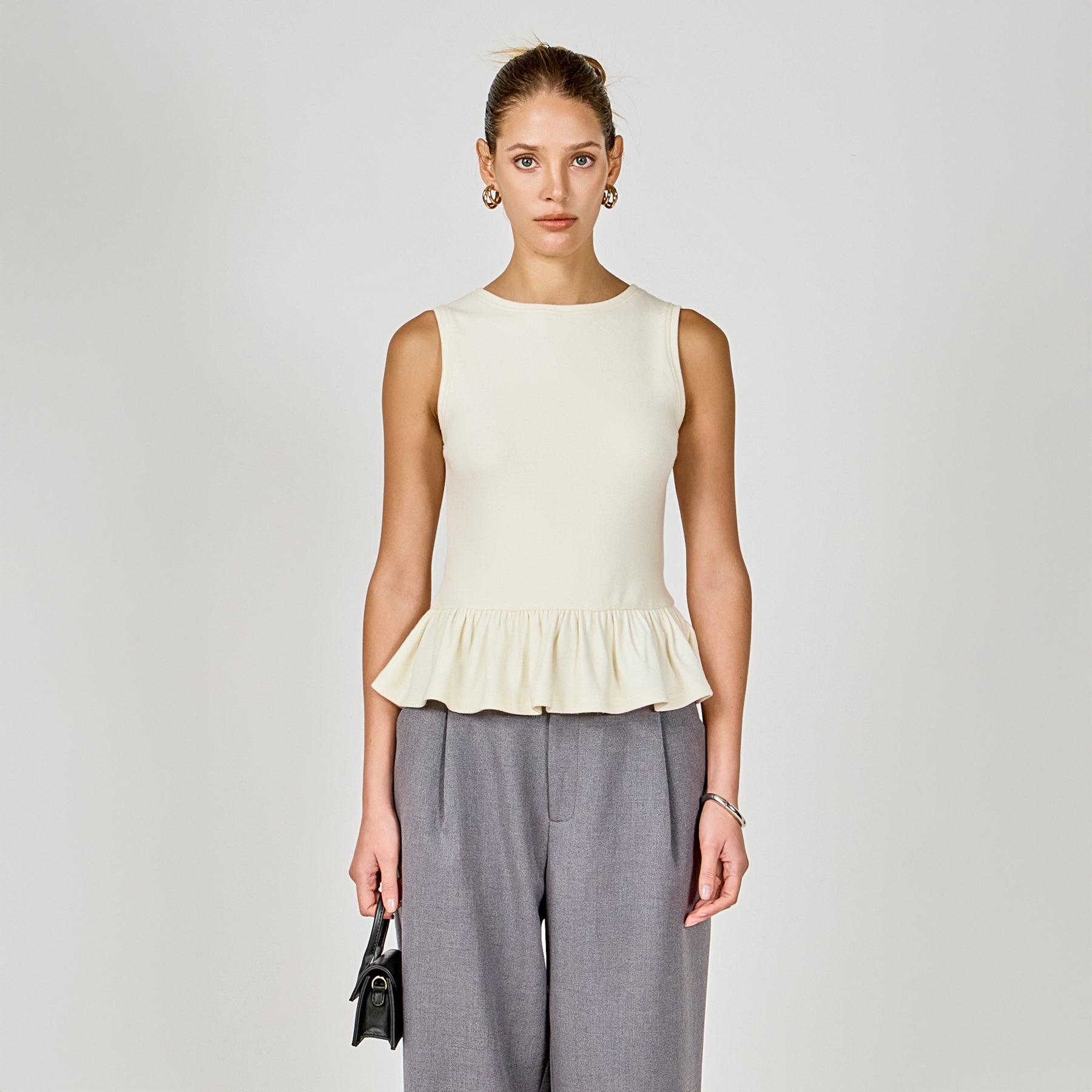 Peplum Knit Top