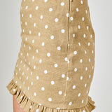 Polka Dot Mini Ruffle Skirt