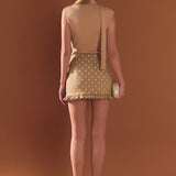 Polka Dot Mini Ruffle Skirt