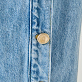 Mid-Waisted Side Buttoned Jeans