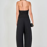 Halter Neck Open Back A-Line Vest