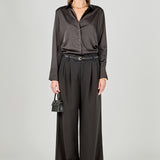 Pleated Wide Trousers