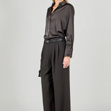 Pleated Wide Trousers