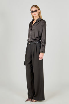 Pleated Wide Trousers