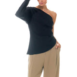 Asymmetric Ruched Top