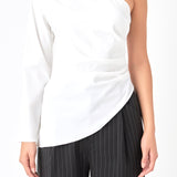 Asymmetric Ruched Top