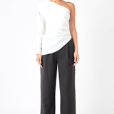 Asymmetric Ruched Top