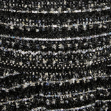 Sequin Textured Peplum Top