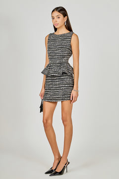 Sequin Textured Mini Skirt