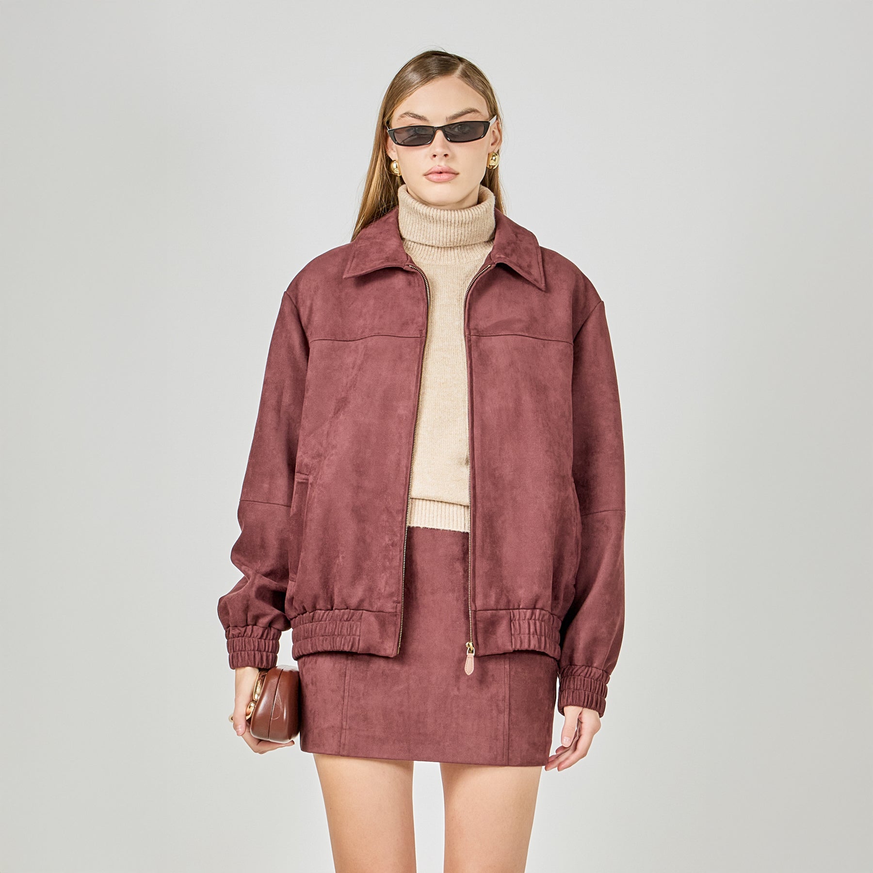 Suede Mini Skirt