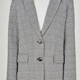 Oversized Plaid Bazer