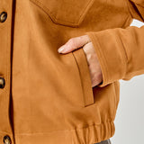 Suede Oversized Jacket