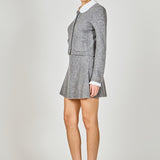 Knit Cardigan with Peter Pan Collar