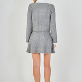 Knit Cardigan with Peter Pan Collar