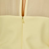 Mixed Media Mini Dress with Puff Sleeves