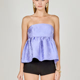 Jacquard Babydoll Tube Top